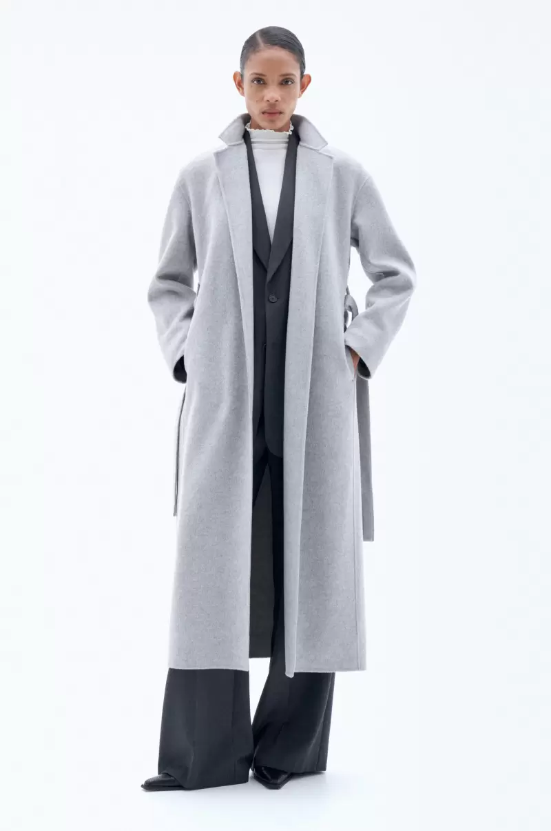 Neues Produkt Alexa Coat Light Grey Melange Filippa K Outerwear Damen - 3