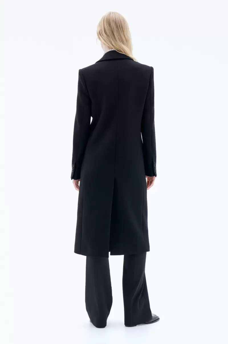 93 Slim Wool Coat Filippa K Outerwear Vielseitigkeit Damen Black - 3