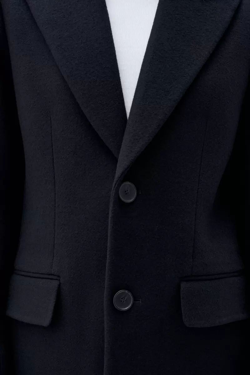93 Slim Wool Coat Filippa K Outerwear Vielseitigkeit Damen Black - 4