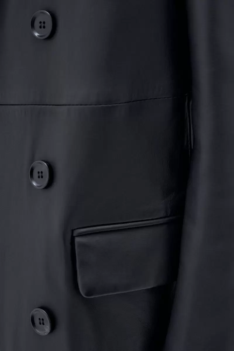 Damen Hersteller Outerwear Black Filippa K Ledermantel - 1