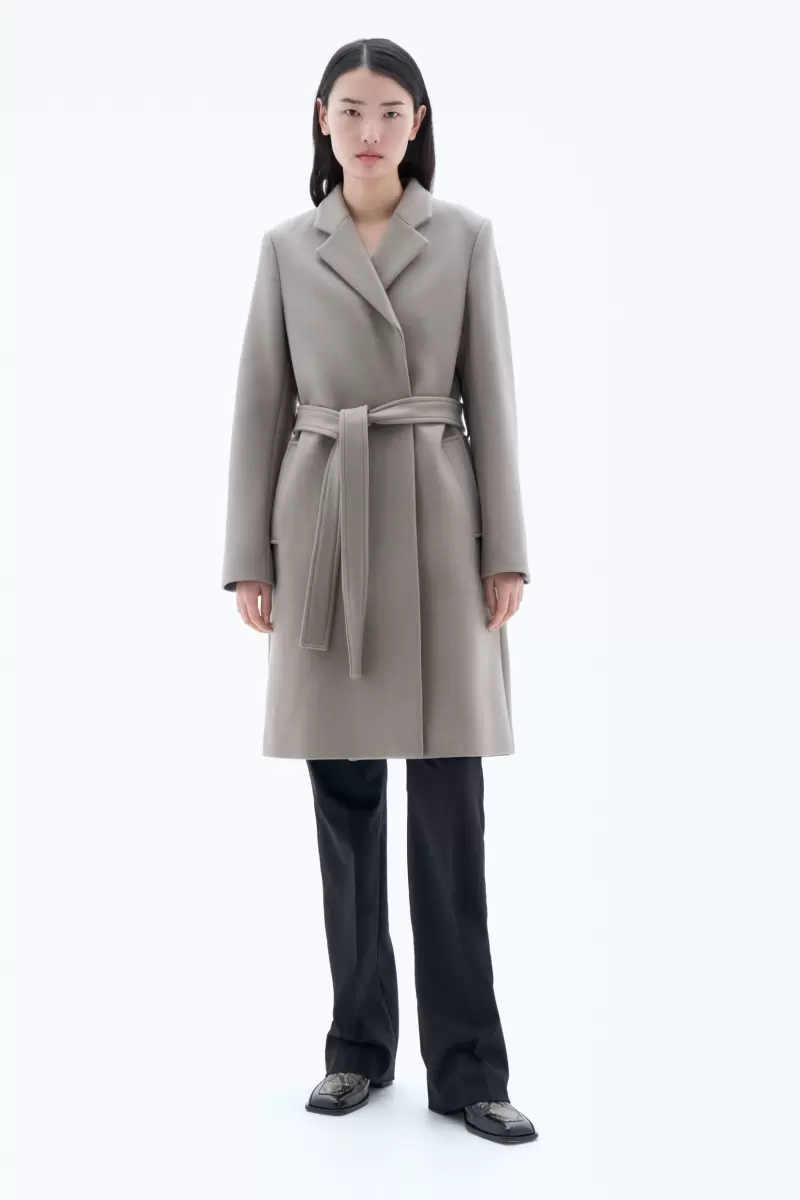 Damen Filippa K Qualität Taupe Kaya Mantel Outerwear - 3