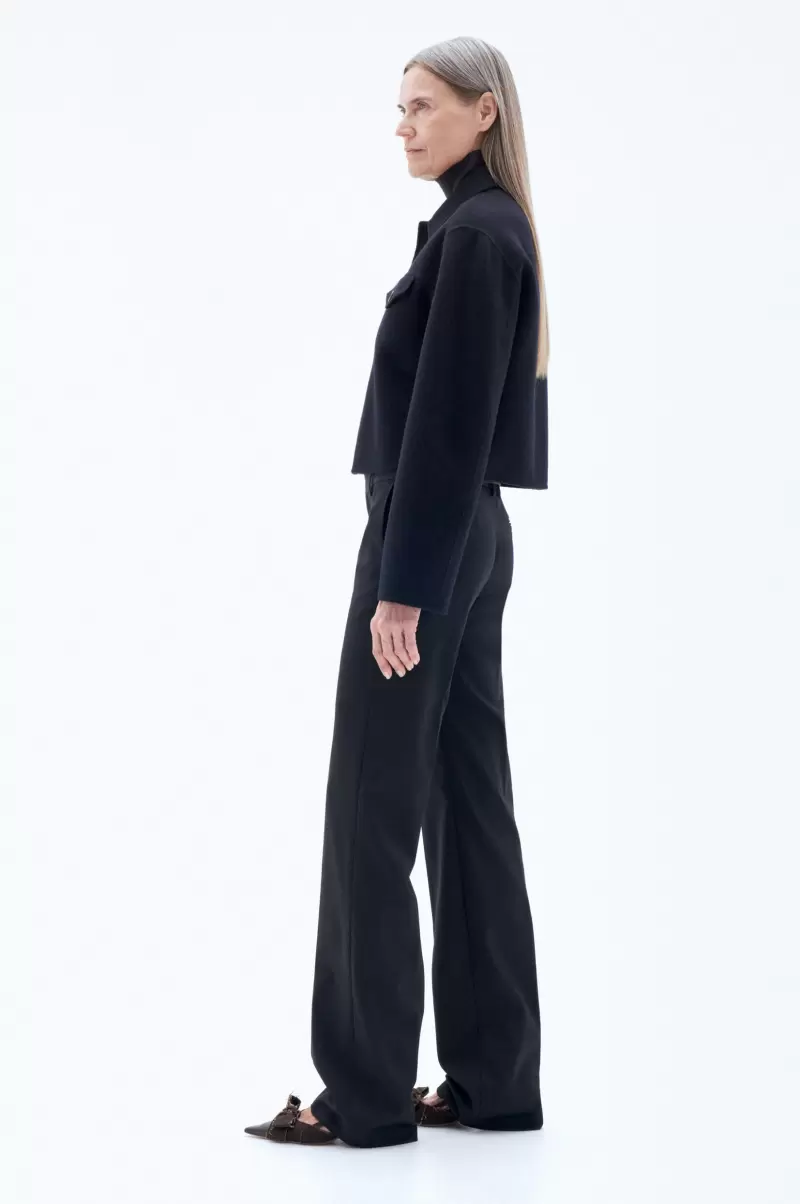 Short Wool Cashmere Jacket Werbestrategie Outerwear Black Damen Filippa K - 1