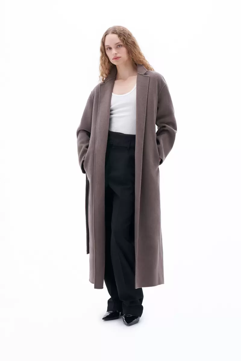 Dark Taupe Outerwear Alexa Mantel Damen Filippa K Tiefstpreis - 1