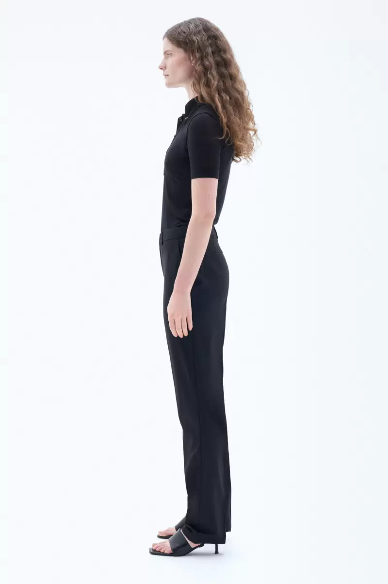 Hosen Filippa K Black Online Damen Emma Wool Trousers - 1