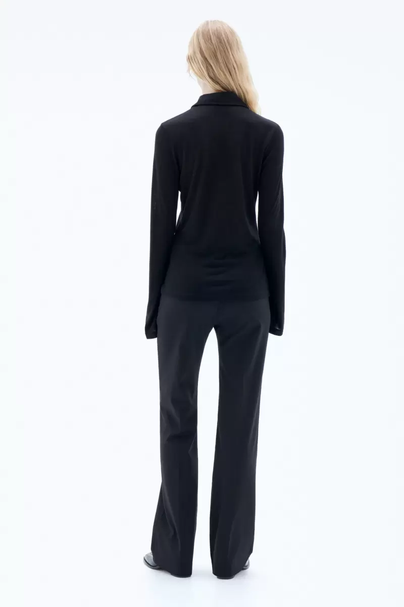 Black Filippa K Material Damen 93 Jersey Shirt Tops - 2