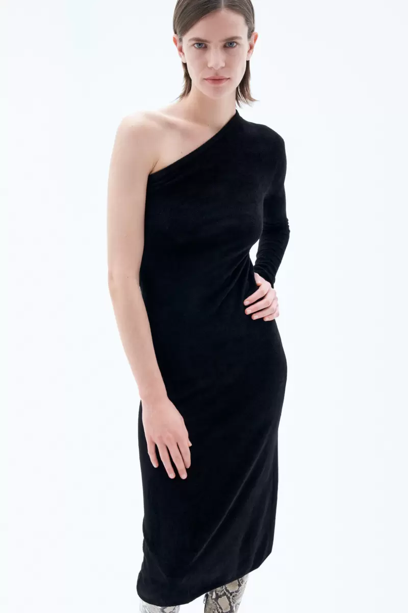 Damen Kleider Black Filippa K Verkauf One-Shoulder-Kleid - 3