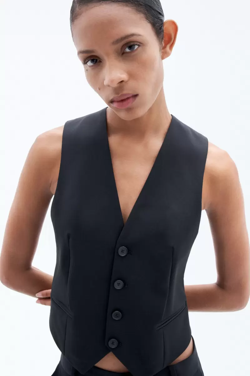 Filippa K Tailoring Verkaufen Damen Tailored Vest Black - 2