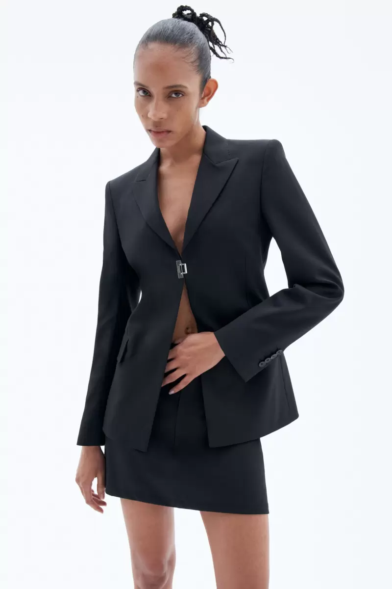 Filippa K Einreihiger Blazer Damen Preisstrategie Black Tailoring - 4