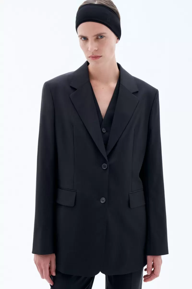 Kaufen Alison Cool Wool Blazer Damen Tailoring Filippa K Black - 4