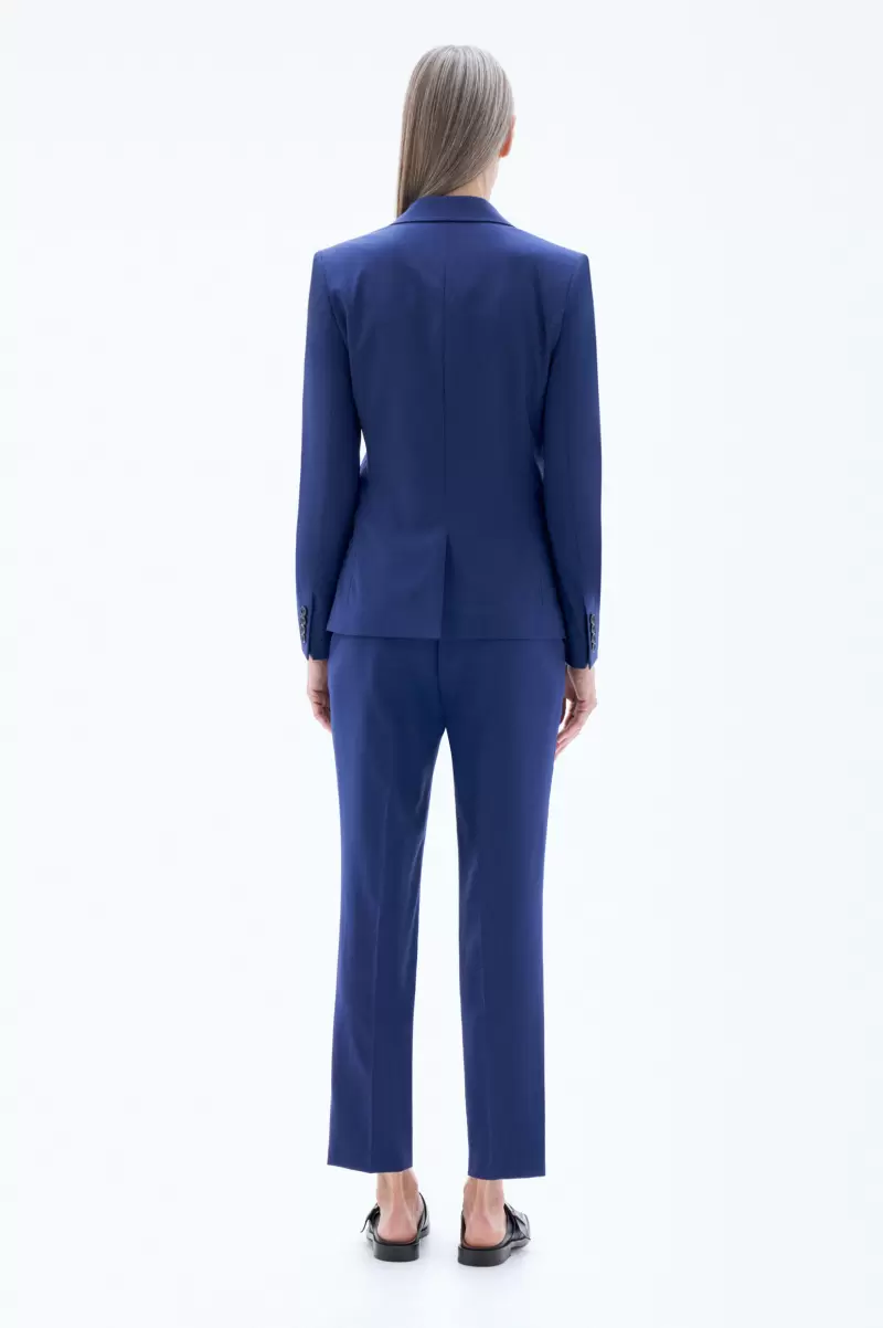 Tailoring Sasha Blazer Aus Kühlender Wolle Sonderangebot Damen Ocean Blue Filippa K - 3