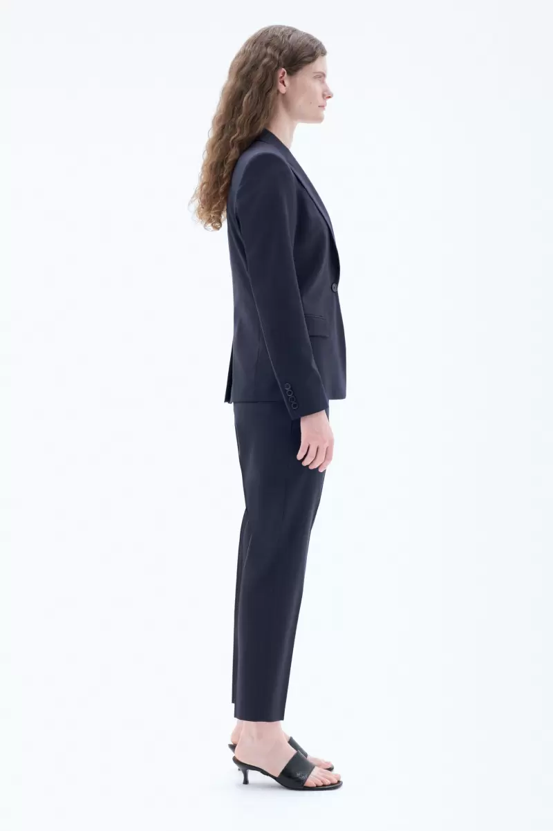 Filippa K Neues Produkt Tailoring Dark Navy Damen Sasha Cool Woll-Blazer - 1