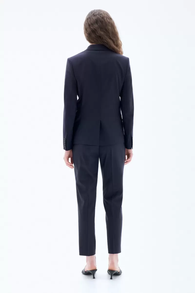 Filippa K Neues Produkt Tailoring Dark Navy Damen Sasha Cool Woll-Blazer - 3