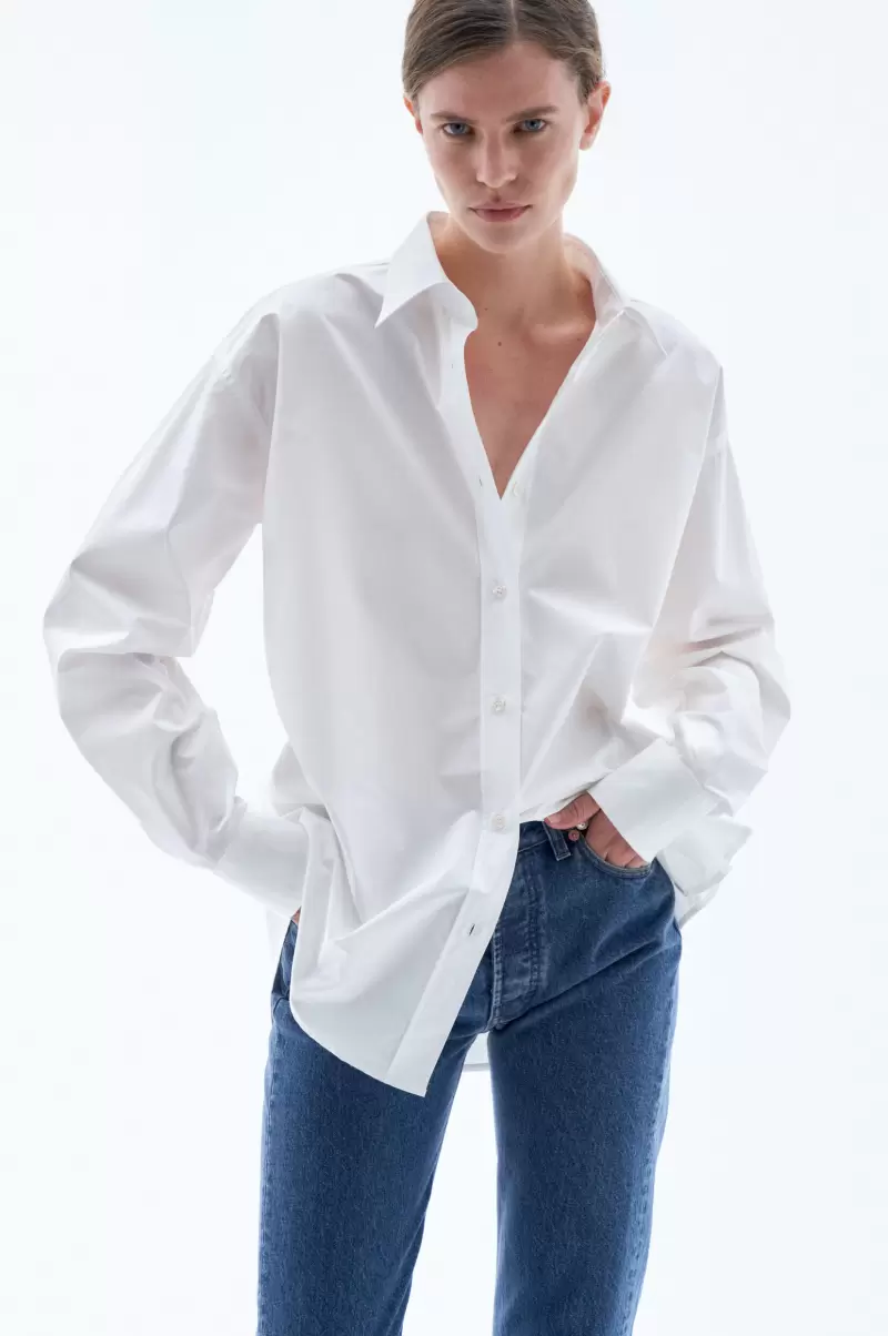 Damen Hemden Cotton Poplin Shirt Filippa K Reduzierter Preis White - 2