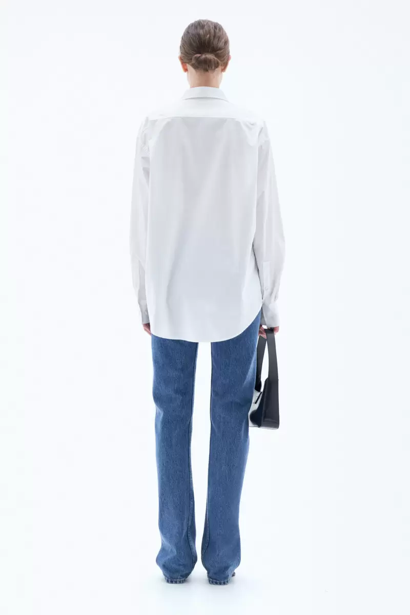 Damen Hemden Cotton Poplin Shirt Filippa K Reduzierter Preis White - 3