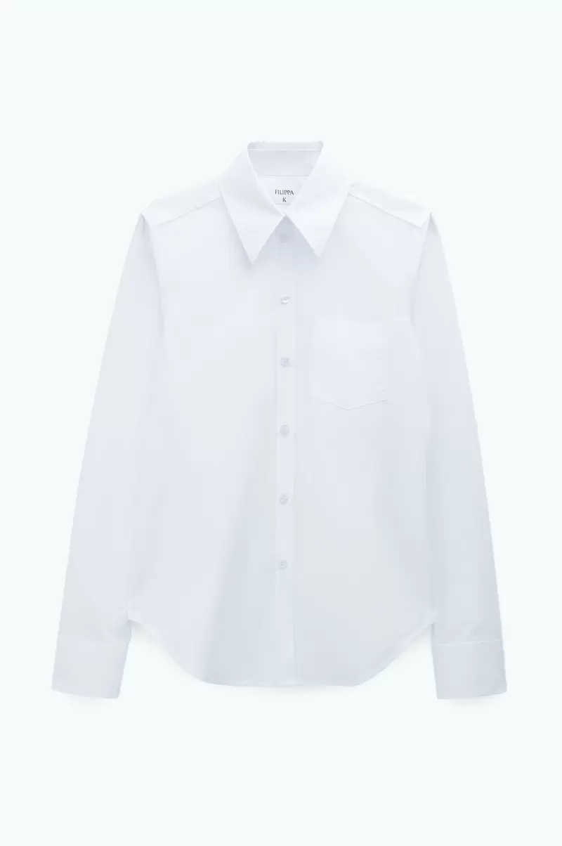 Frühbucherrabatt Hemden White Hemd Aus Popeline Filippa K Damen - 4
