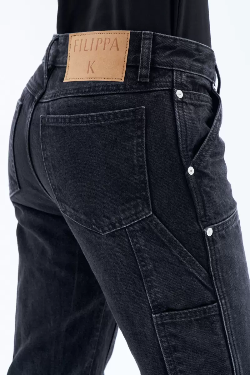 Charcoal Black Denim Filippa K Schreiner-Jeans Umweltfreundlich Damen - 2