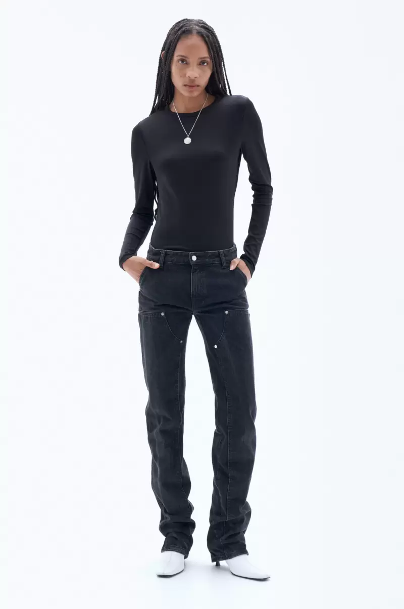 Charcoal Black Denim Filippa K Schreiner-Jeans Umweltfreundlich Damen