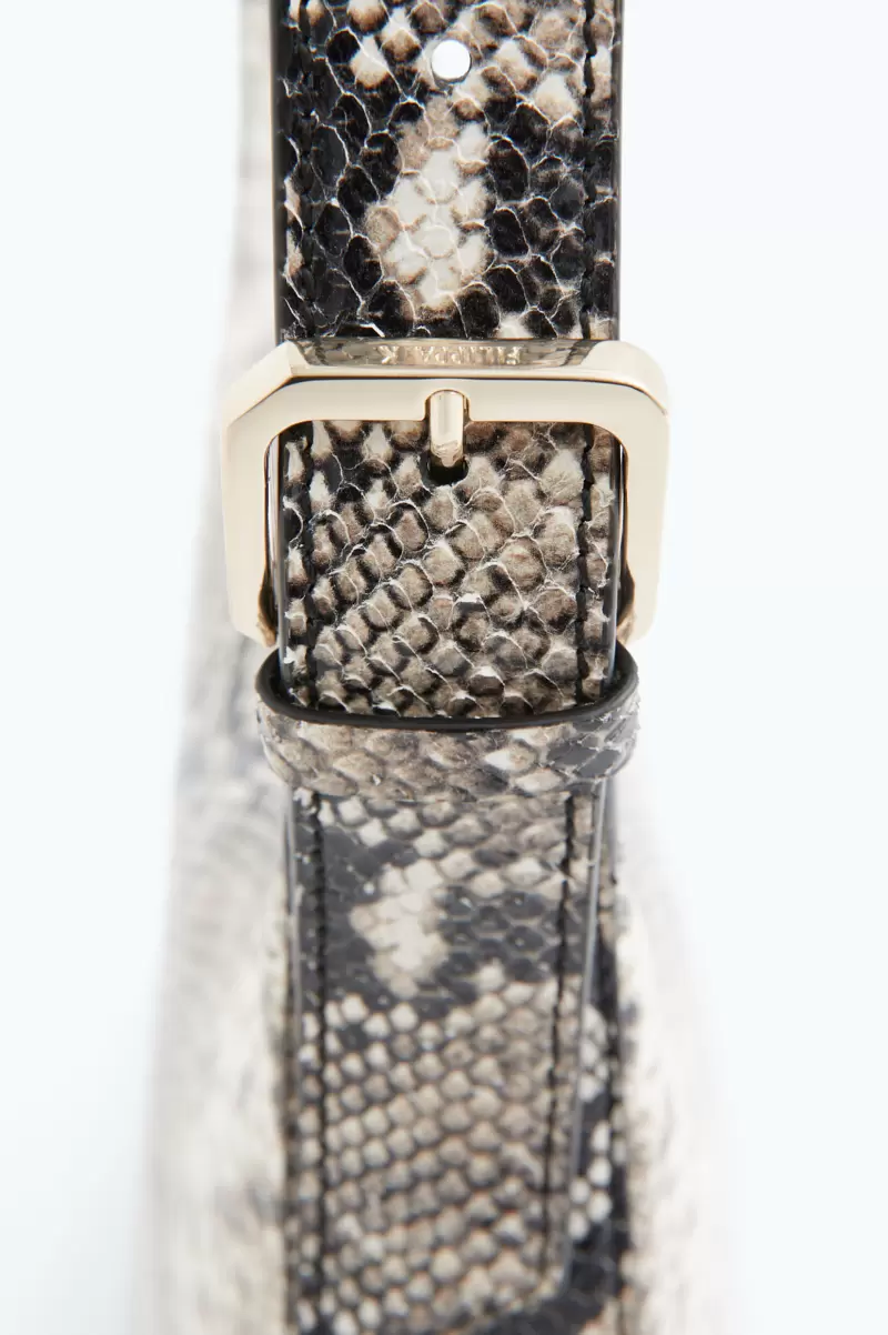 Mittelgroße Schultertasche Aus Leder Printed White Snake Geschäft Taschen Damen Filippa K - 2