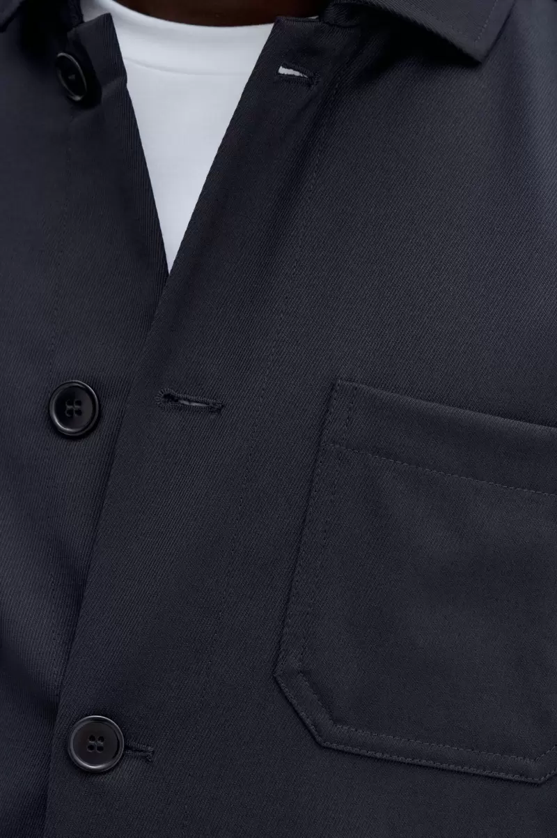 Filippa K Outerwear Herren Handhabung Louis Gabardine Jacket Black - 2