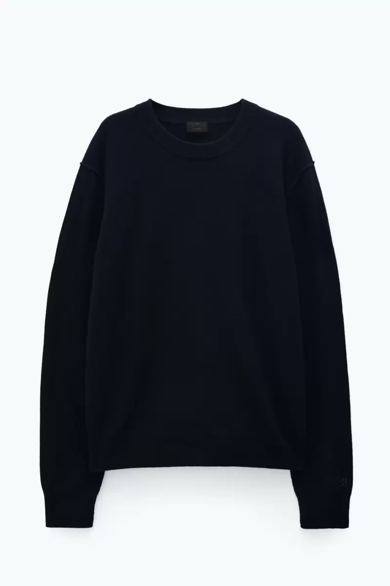 Herren Strick 93 Inside-Out Sweater Black Filippa K Treuerabatt - 4