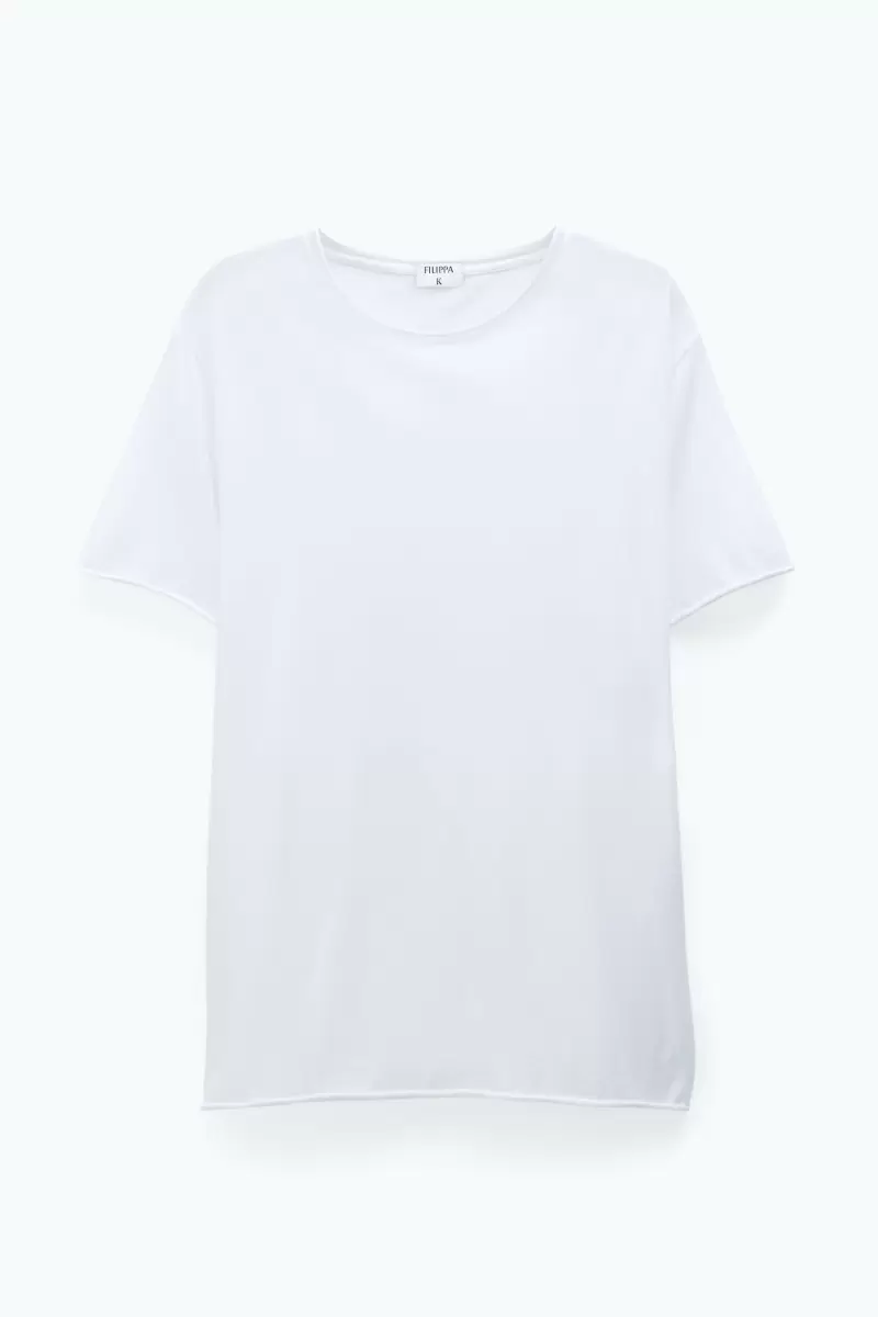 White Roll Neck Tee T-Shirts Herren Empfehlen Filippa K - 3