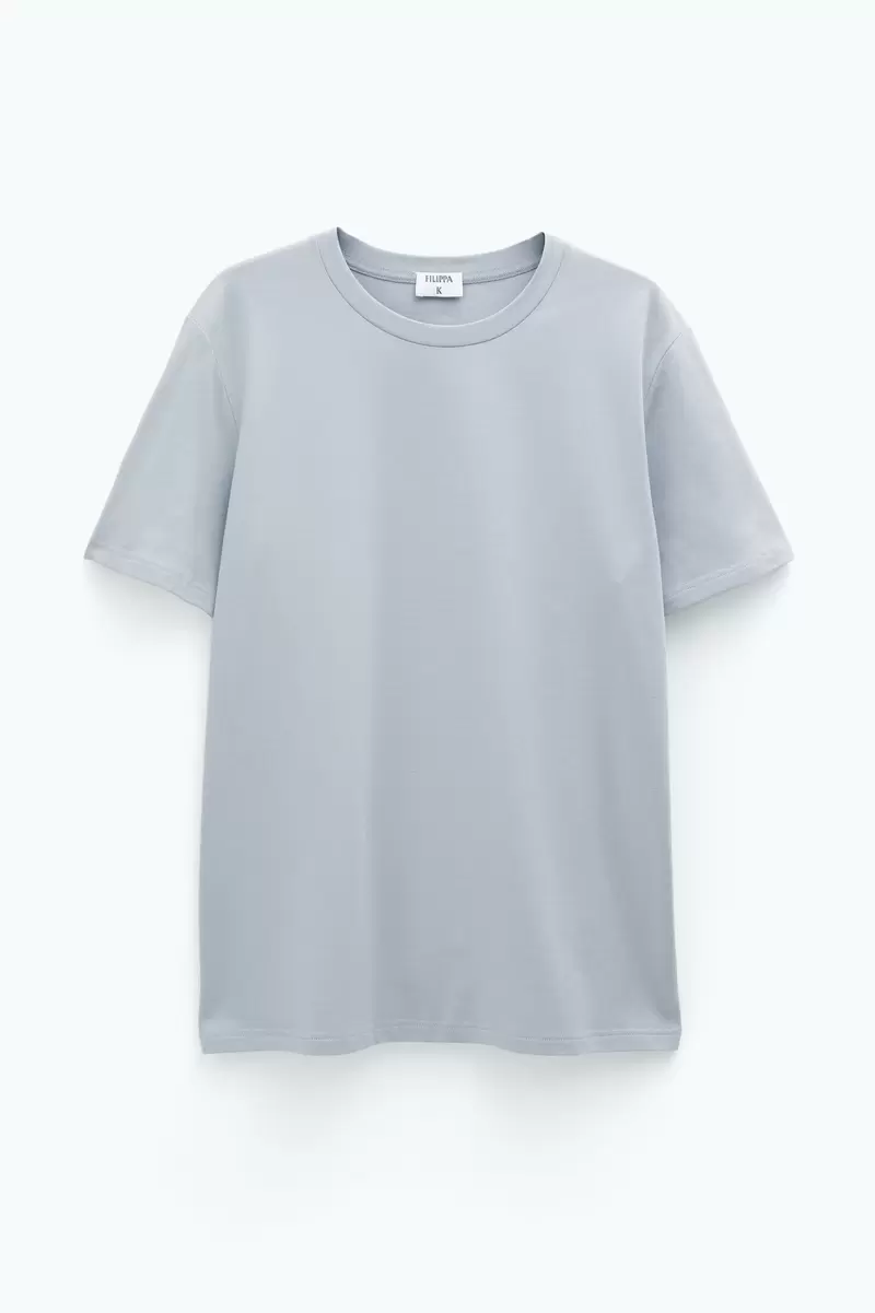 Sonderrabatt T-Shirt Aus Stretch-Baumwolle Herren Feather Grey T-Shirts Filippa K - 3