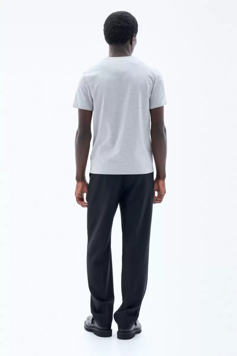 T-Shirt Aus Stretch-Baumwolle Flexibilität Filippa K T-Shirts Light Grey Melange Herren - 2
