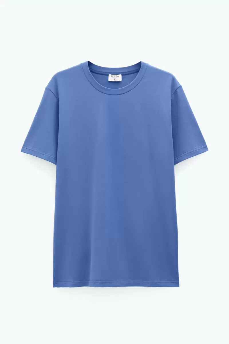 Herren Sonderangebot T-Shirts Stretch Cotton Tee Paris Blue Filippa K - 3
