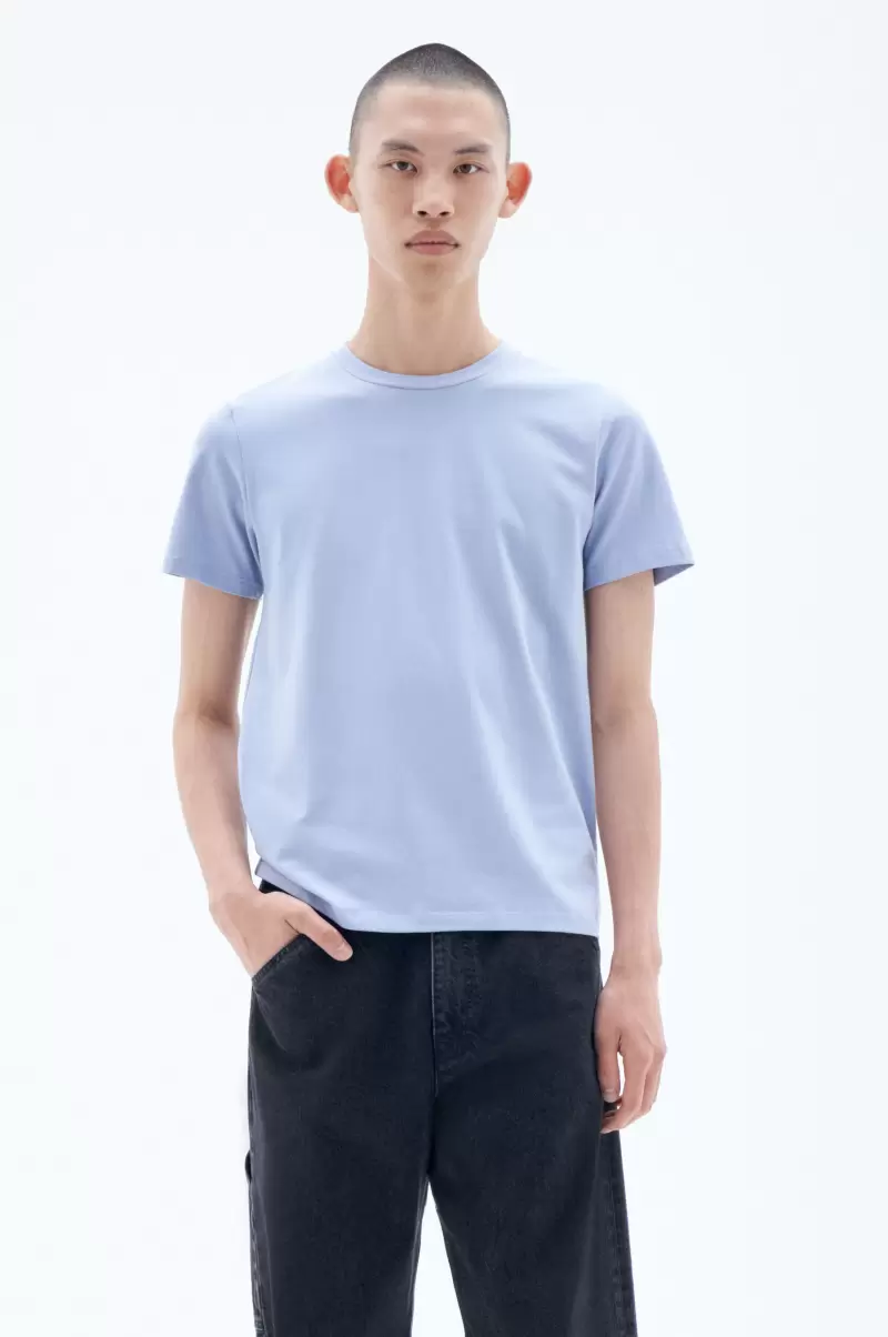 Filippa K T-Shirts Rabatt Stretch Cotton Tee Herren Faded Blue
