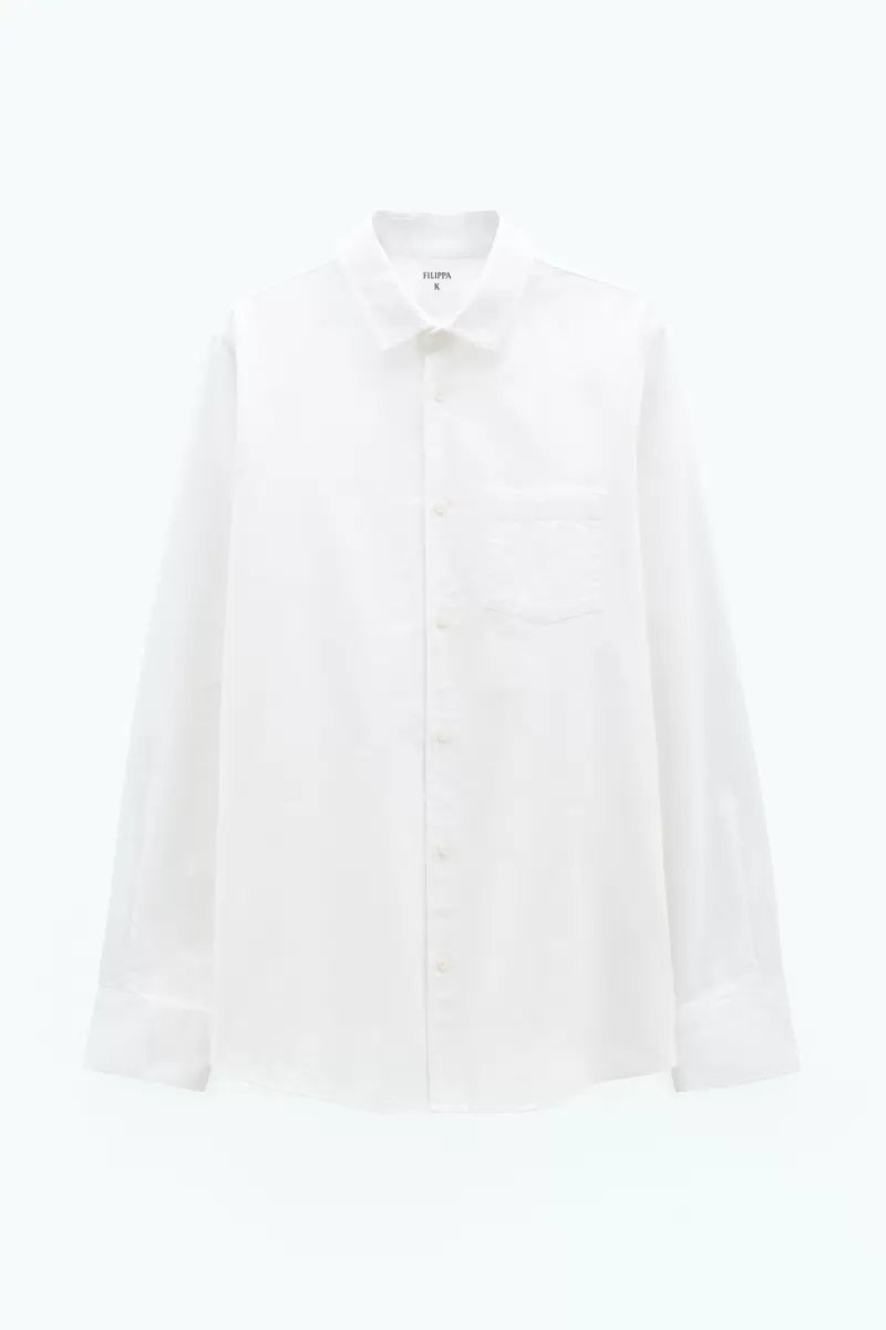 Herren Filippa K Tim Oxfordhemd White Angebot Hemden - 4