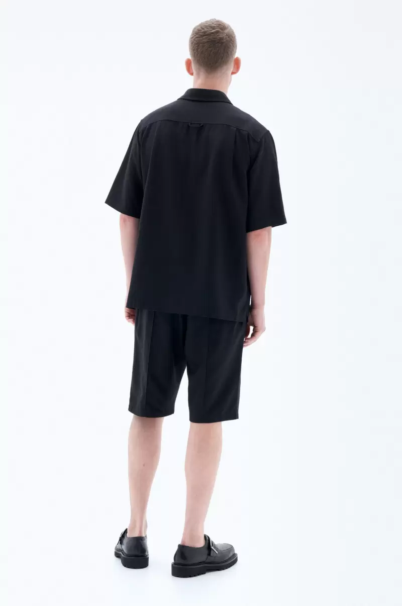 Filippa K Re:sourced Crepe Shirt Treuerabatt Hemden Black Herren - 3