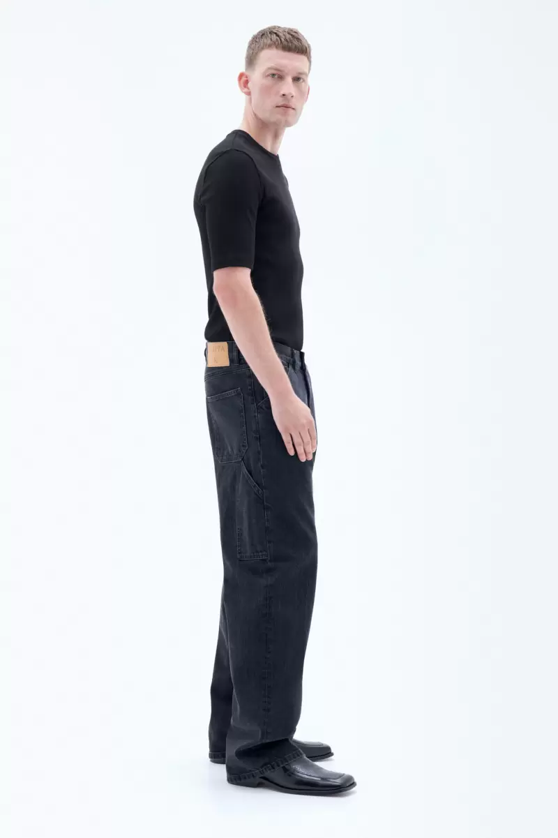 Charcoal Black Denim Filippa K Baggy-Jeans Herren Produktsicherheit - 1