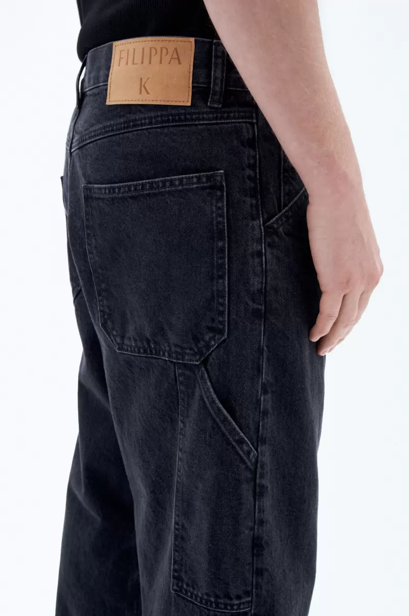 Charcoal Black Denim Filippa K Baggy-Jeans Herren Produktsicherheit - 2