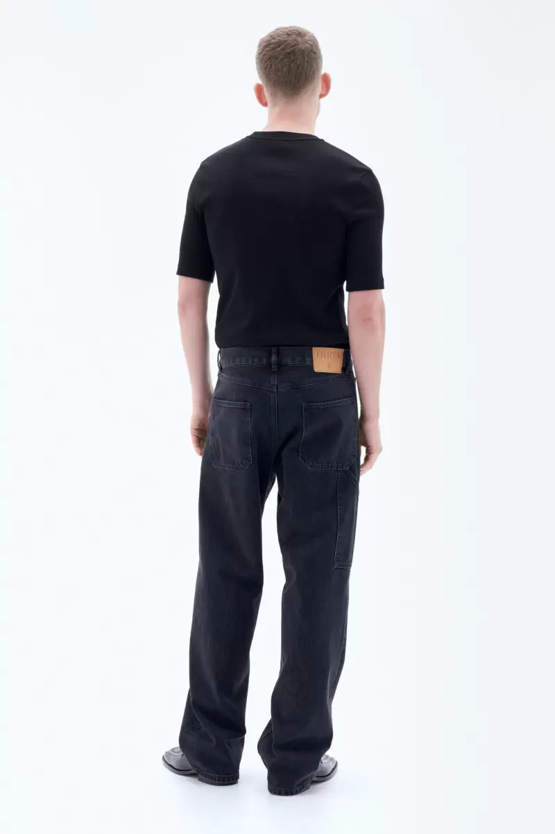 Charcoal Black Denim Filippa K Baggy-Jeans Herren Produktsicherheit - 3