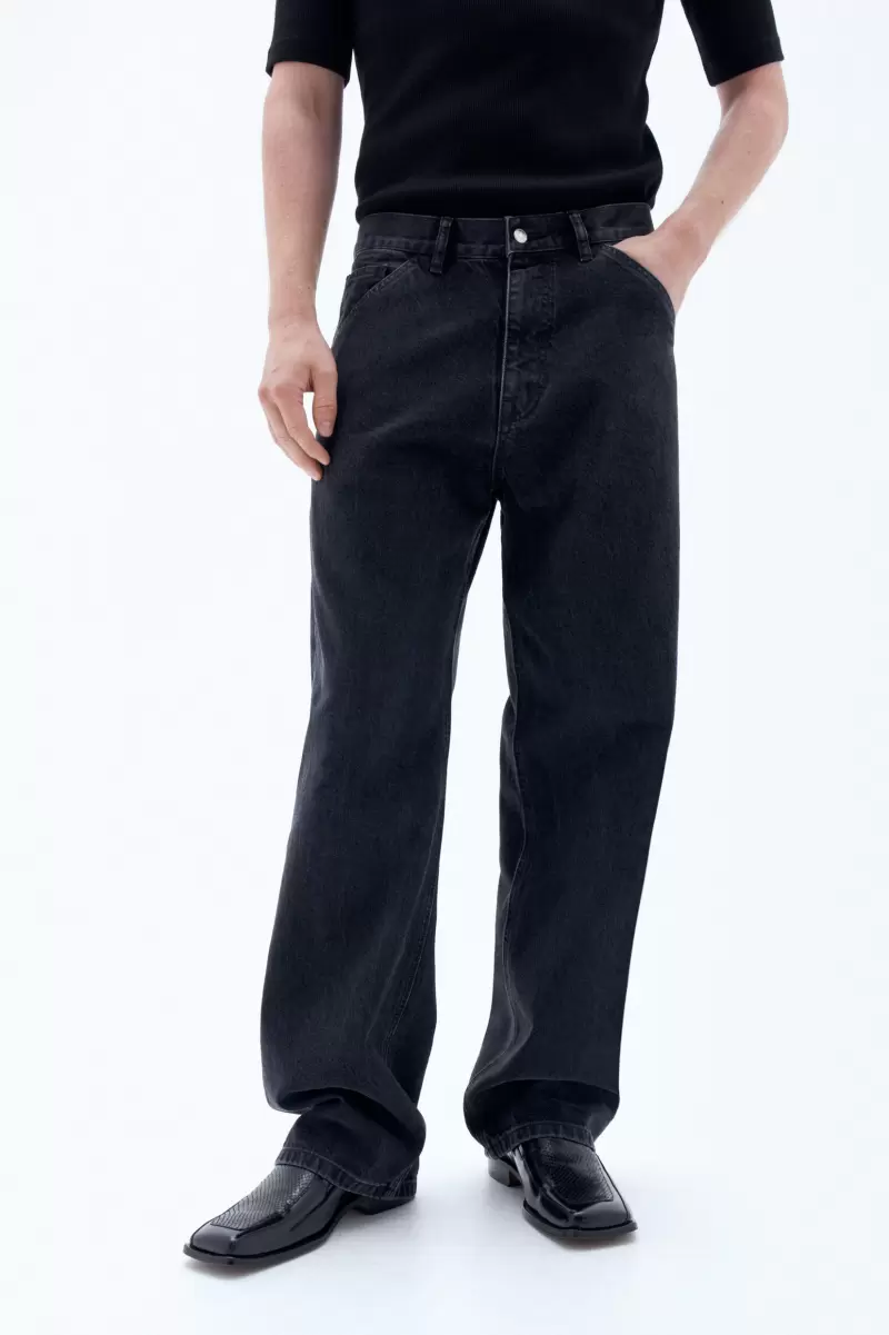 Charcoal Black Denim Filippa K Baggy-Jeans Herren Produktsicherheit - 4