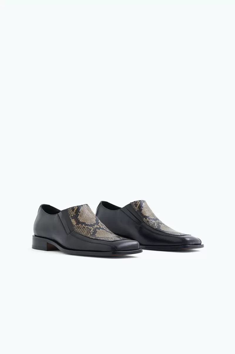 Produktsicherheit Schuhe Herren Filippa K Loafer Mit Eckigem Zehenbereich Black/Printed&Nbsp; - 2