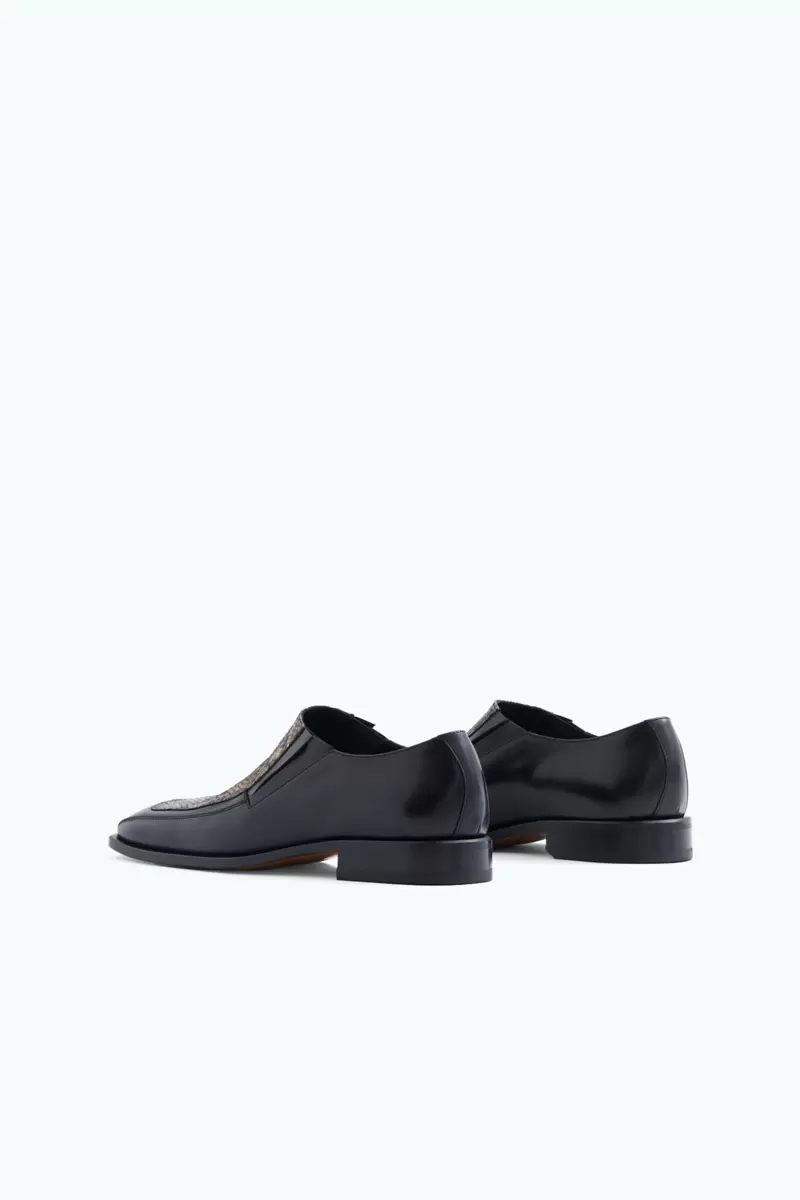 Produktsicherheit Schuhe Herren Filippa K Loafer Mit Eckigem Zehenbereich Black/Printed&Nbsp; - 4