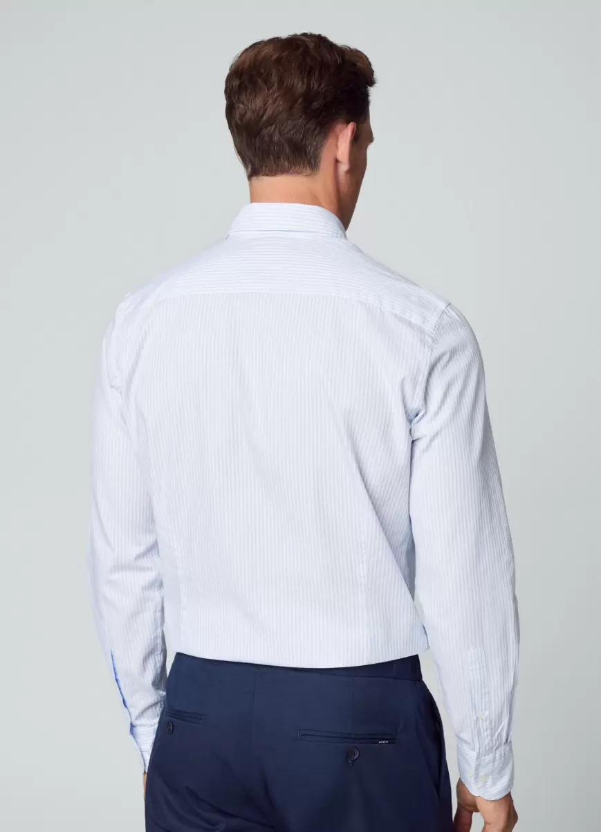 Hackett London Herren Hemden Hemd Gestreift Slim Fit Blue/White - 2