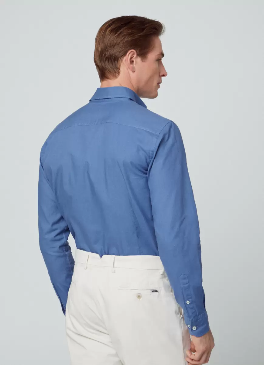 Hackett London Herren Oxford Blue Hemden Hemd Baumwolle Oxford Slim Fit - 2