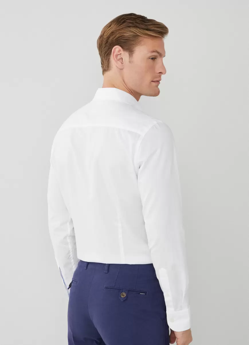 Hemden Hackett London Hemd Twill Slim Fit White Herren - 2