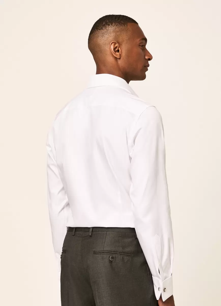Hackett London Herren Hemden Hemd Baumwolle Slim Fit White - 2