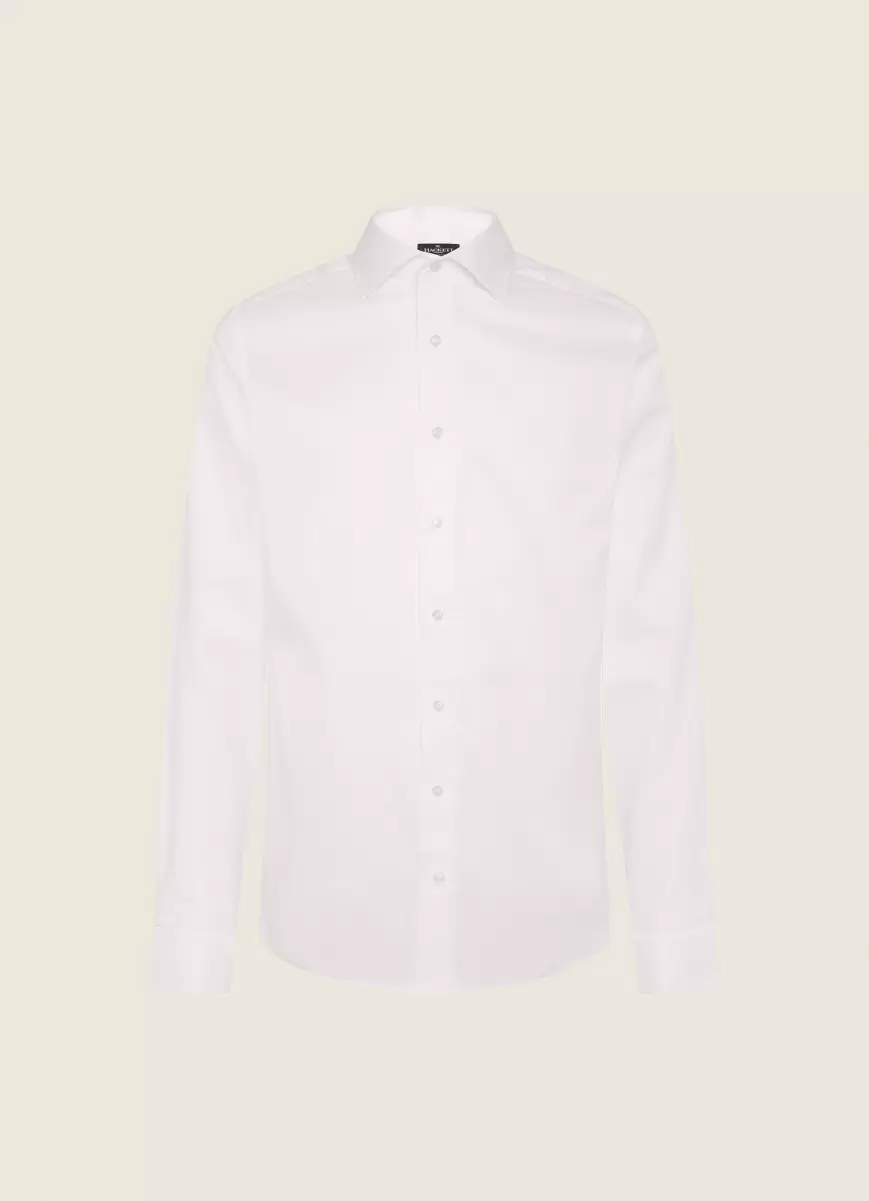 Hackett London Herren Hemden Hemd Baumwolle Slim Fit White - 4