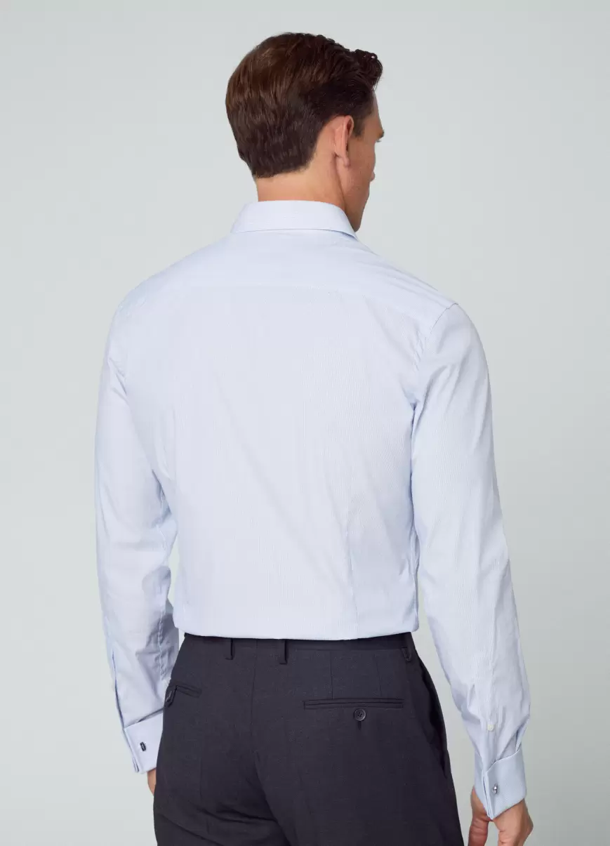 Hemden White/Blue Herren Hackett London Hemd Gestreift Slim Fit - 2