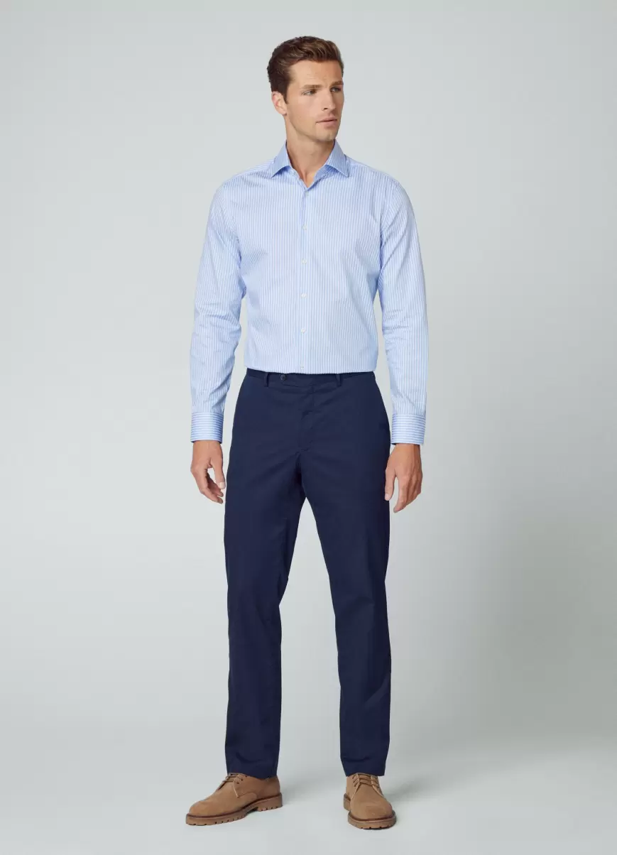 Hemd Gestreift Slim Fit Blue/White Hemden Herren Hackett London - 4
