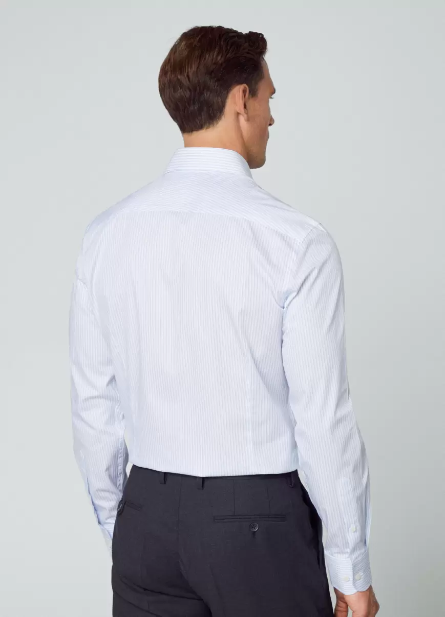 Herren Hemden White/Blue Hackett London Hemd Gestreift Slim Fit - 2
