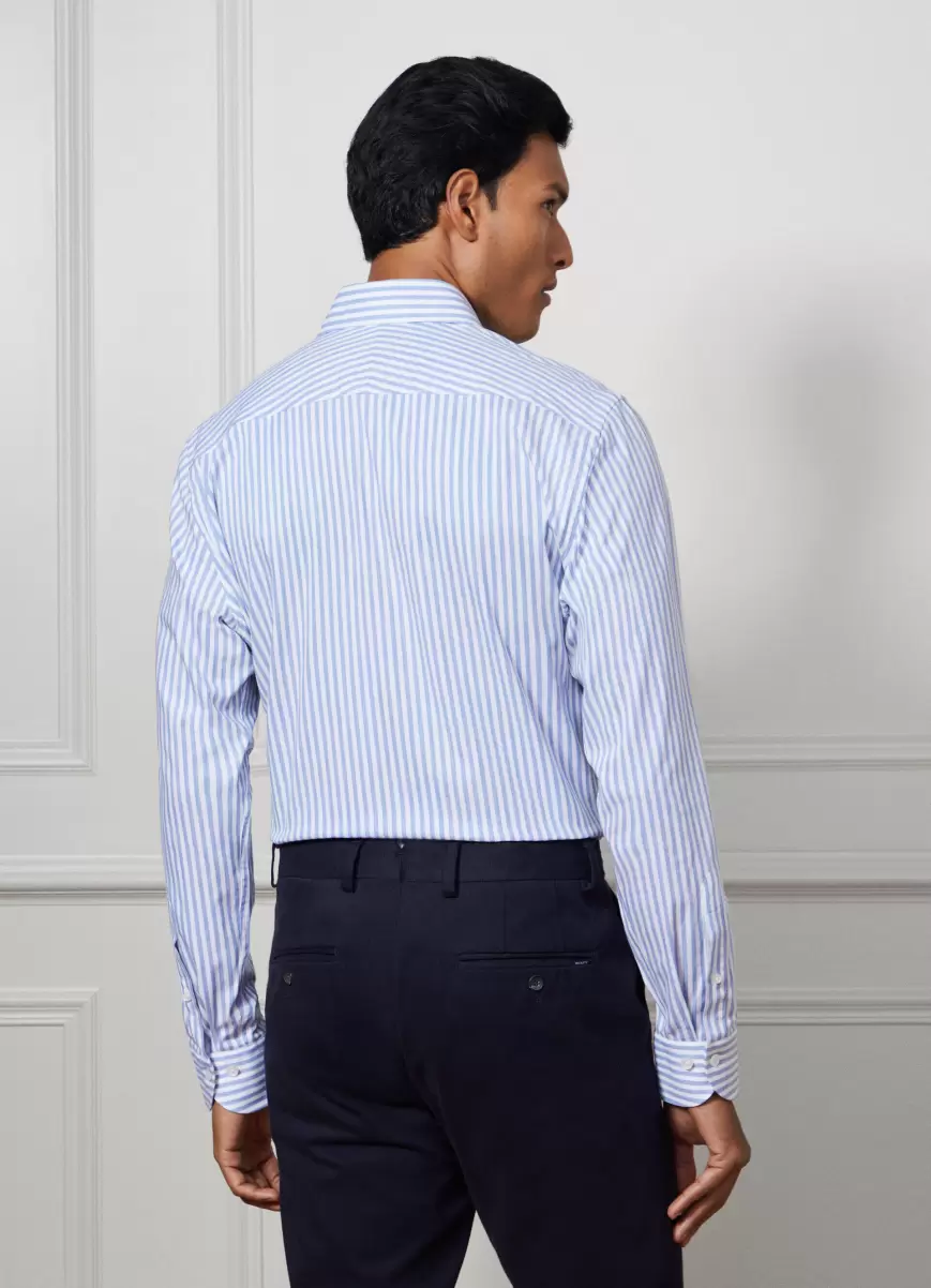 Herren Hackett London Hemden Hemd Gestreift Classic Fit Blue/White - 2