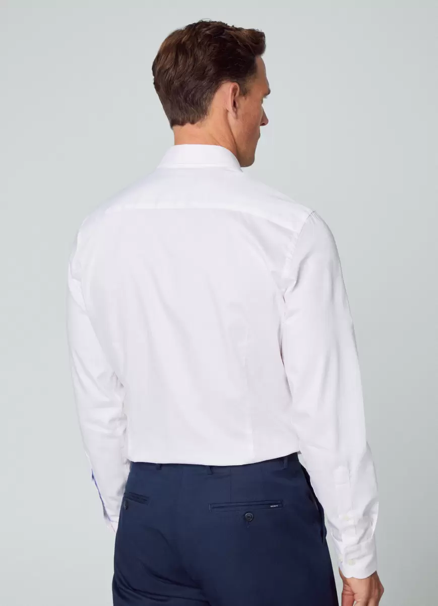 Hackett London Slim Fit Hemd Gestreift Herren White/Pink Hemden - 2