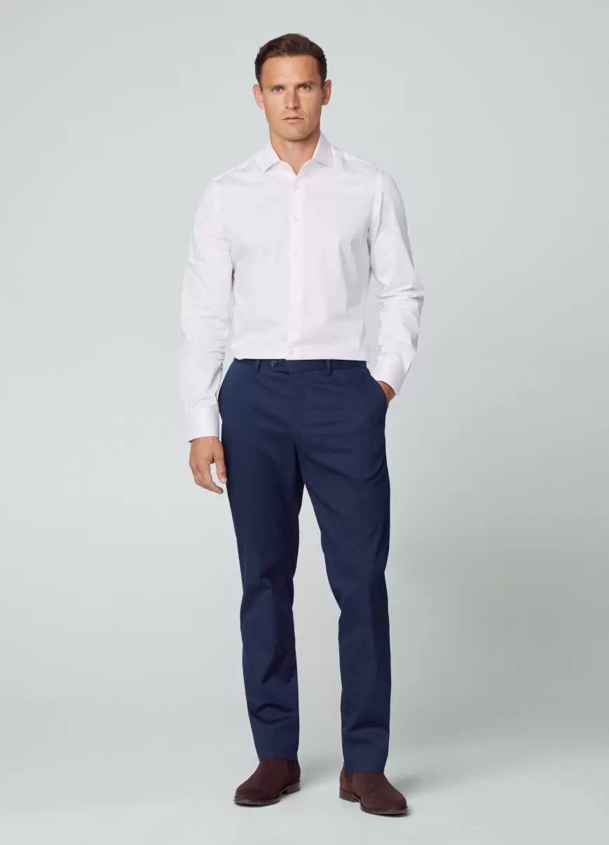 Hackett London Slim Fit Hemd Gestreift Herren White/Pink Hemden - 4