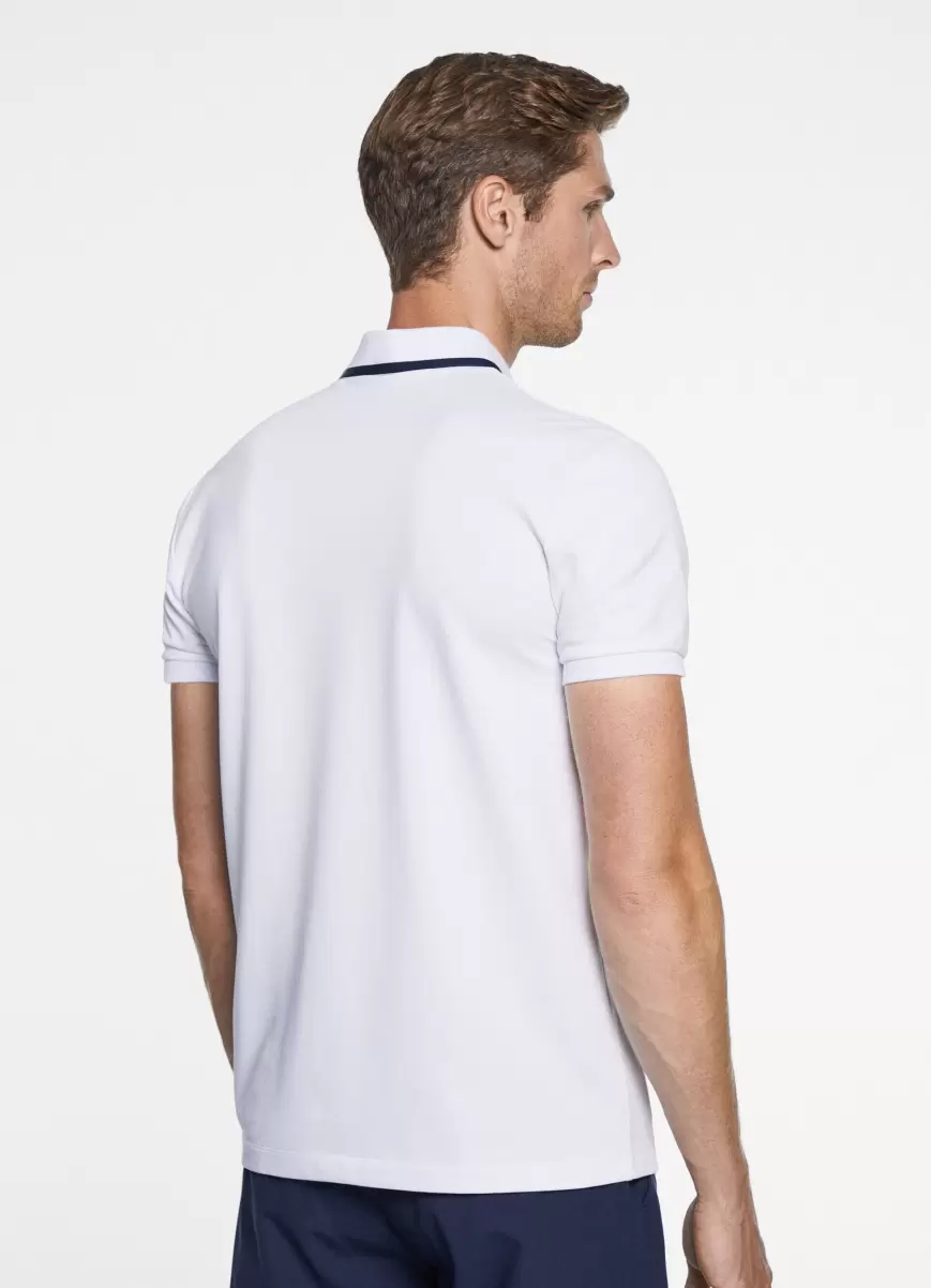 Poloshirt Baumwollpiqué Hs Slim Fit Poloshirts Hackett London White Herren - 2