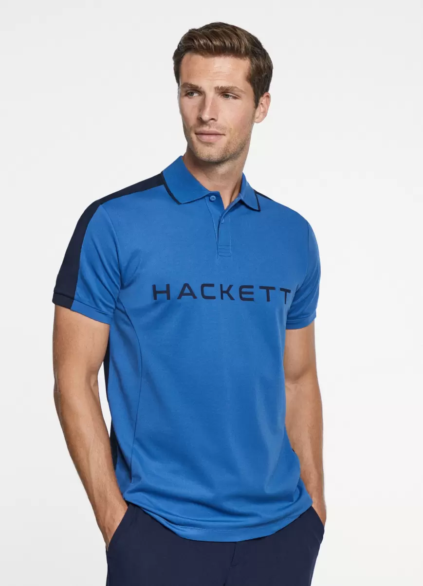 Herren Poloshirt Baumwolle Hs Classic Fit Hackett London Poloshirts Blue